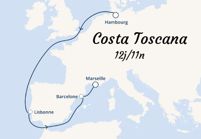 Croisière inaugurale du Costa Toscana 12 jours Hambourg-Marseille