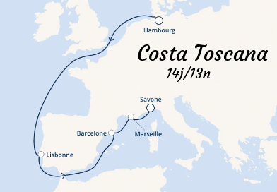 Croisière inaugurale du Costa Toscana 14 jours Hambourg-Savone