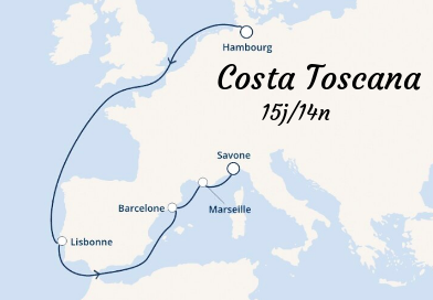 Croisière inaugurale du Costa Toscana 15 jours Hambourg-Savone