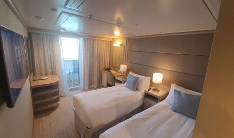 Intérieur cabine balcon Enchanted Princess