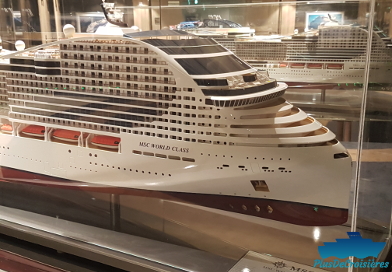 Maquette du MSC Europa, vue avant