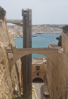 Ascenseur panoramique Barrakka Lift à La Valette, Malte