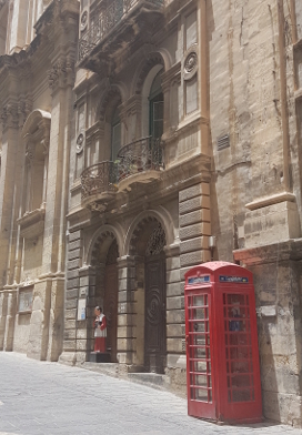 Cabine téléphonique à La Valette, Malte