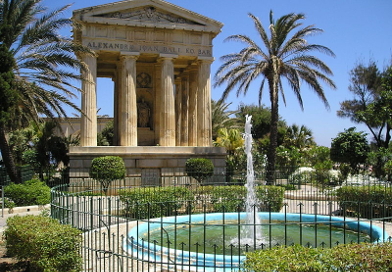 Jardins du Bas Barrakka à La Valette, Malte