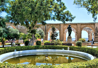 Jardins du Haut Barrakka à La Valette, Malte