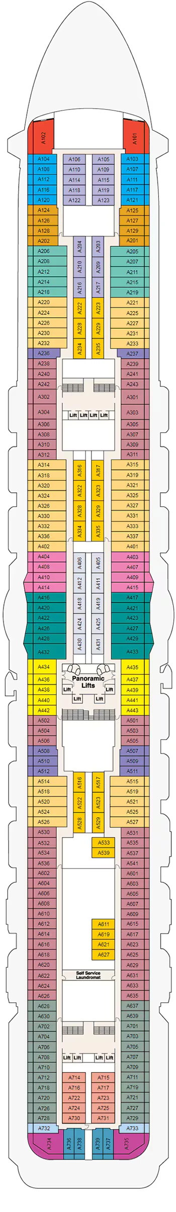 Plan Enchanted Princess - Pont 12 Aloha