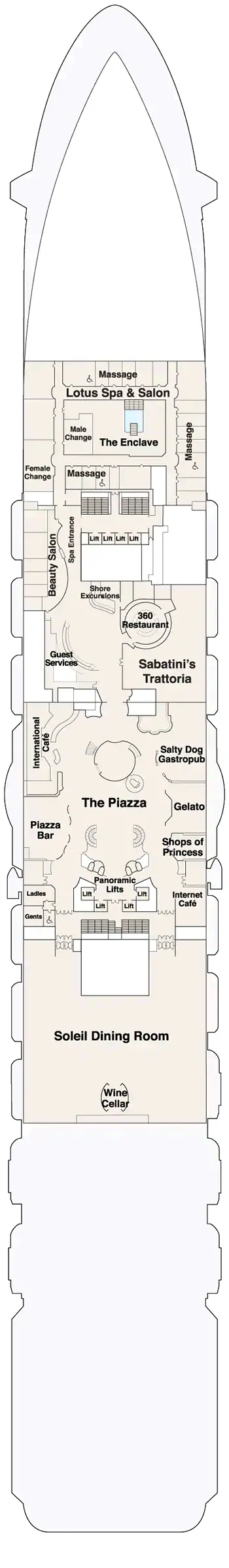 Plan Enchanted Princess - Pont 5 Plaza