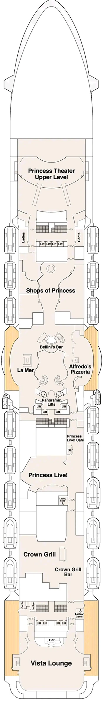 Plan Enchanted Princess - Pont 7 Promenade