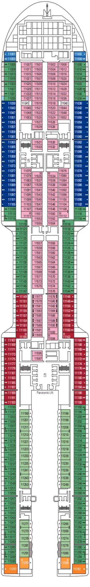 Plan MSC World Europa - Pont 11 - Stockholm