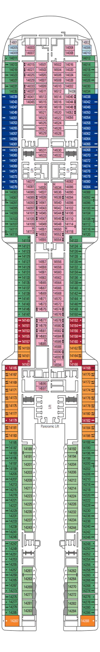 Plan MSC World Europa - Pont 14 - Prague