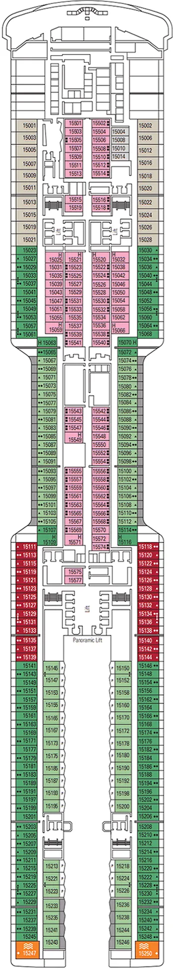 Plan MSC World Europa - Pont 15 - Brussels