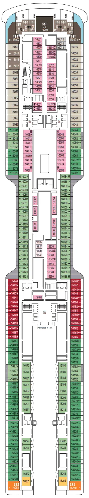 Plan MSC World Europa - Pont 16 - Bern