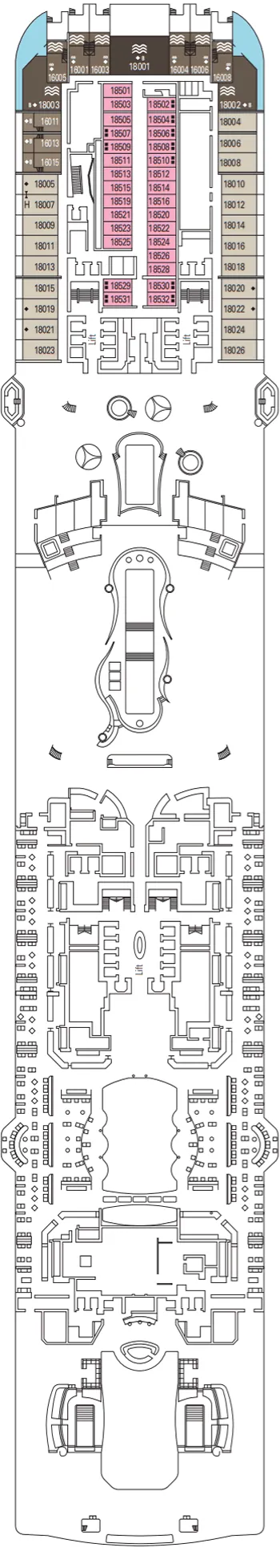 Plan MSC World Europa - Pont 18 - Athens
