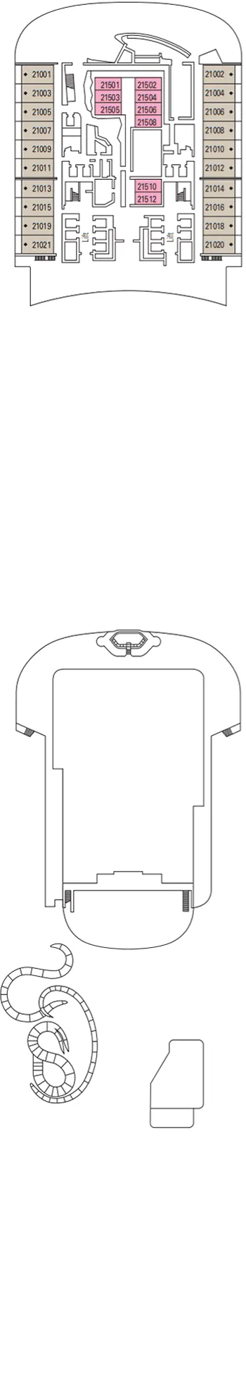 Plan MSC World Europa - Pont 21 - Valletta