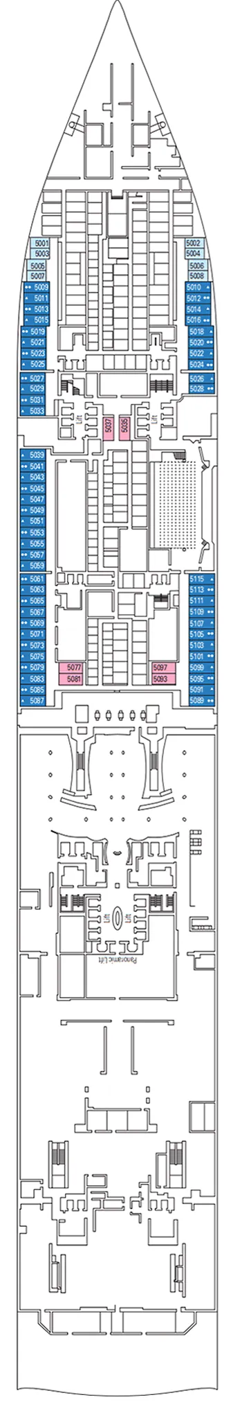Plan MSC World Europa - Pont 5 - Berlin