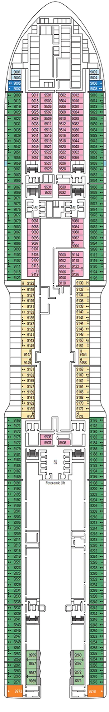 Plan MSC World Europa - Pont 9 - Dublin
