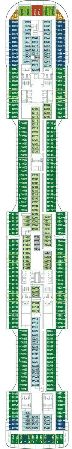 Plan MSC Virtuosa - Pont 10