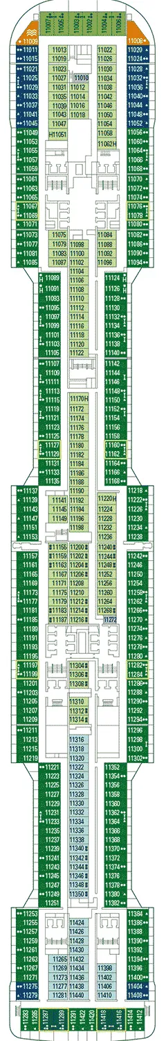 Plan MSC Virtuosa - Pont 11