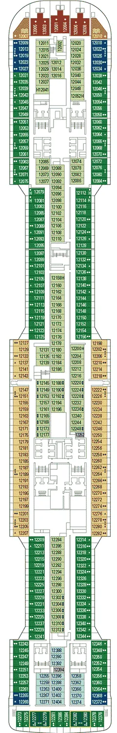 Plan MSC Virtuosa - Pont 12