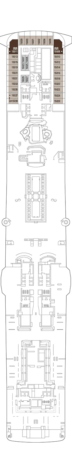 Plan MSC Virtuosa - Pont 15