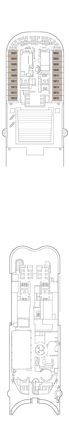 Plan MSC Virtuosa - Pont 18