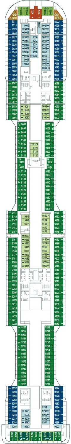 Plan MSC Virtuosa - Pont 9